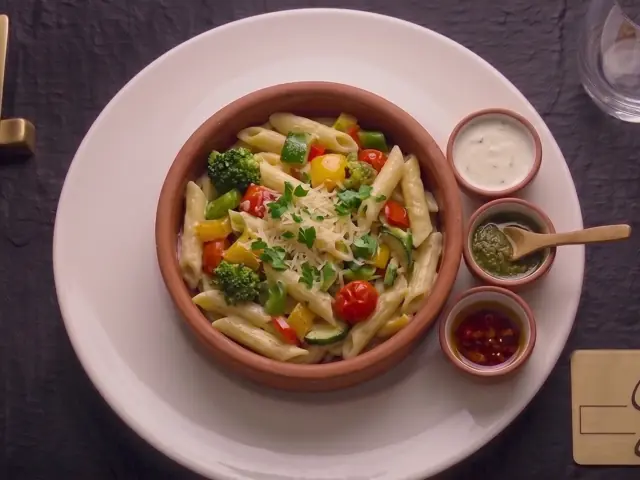 Kremalı Sebzeli Penne